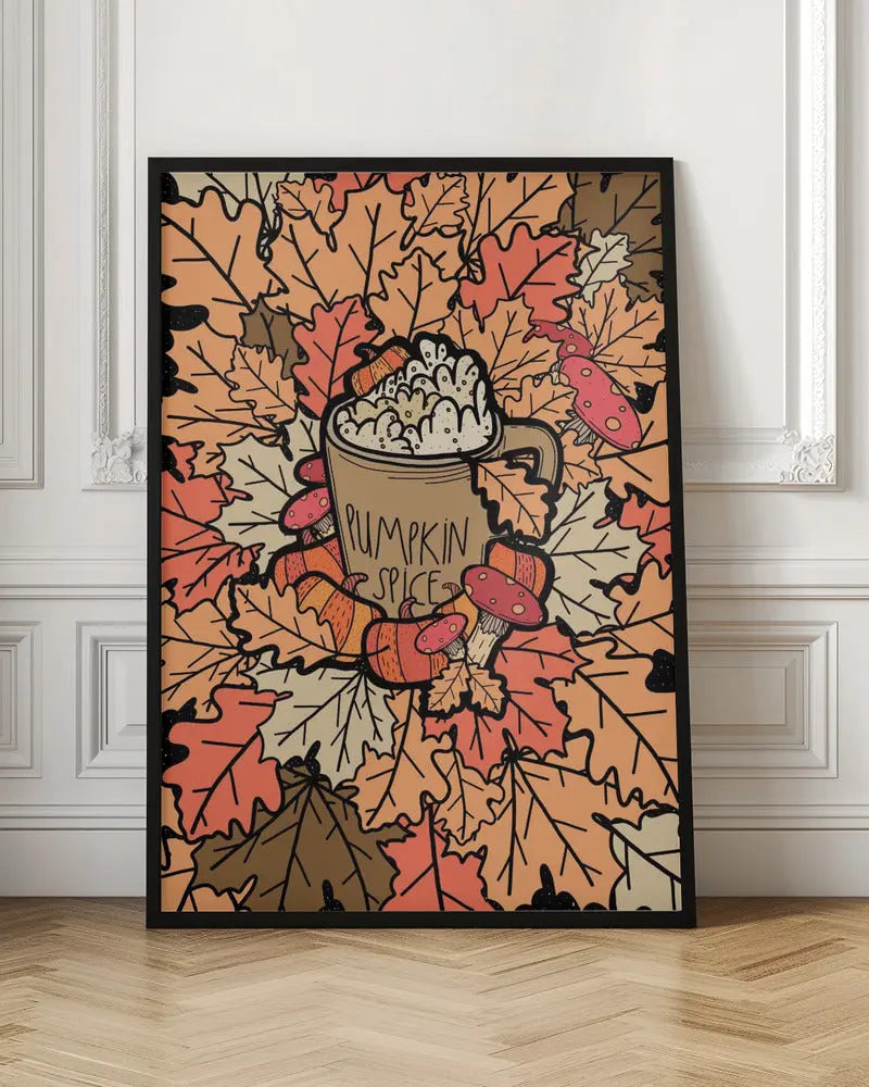 Pumpkin Spice - Stretched Canvas, Poster or Fine Art Print I Heart Wall Art