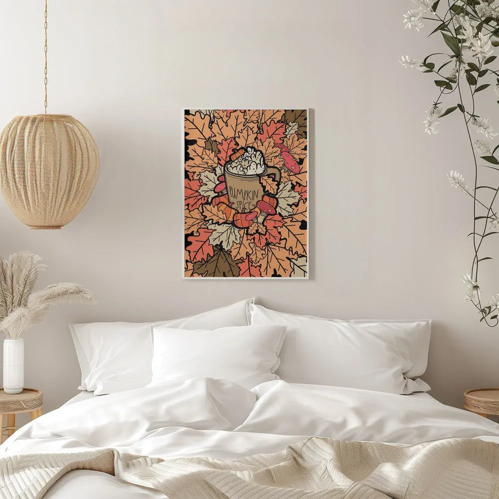 Pumpkin Spice - Stretched Canvas, Poster or Fine Art Print I Heart Wall Art