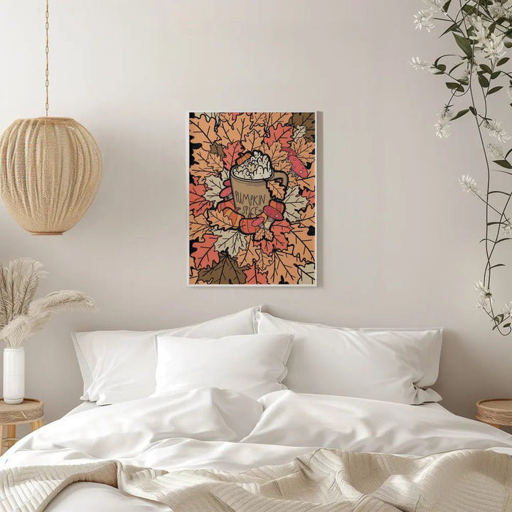 Pumpkin Spice - Stretched Canvas, Poster or Fine Art Print I Heart Wall Art