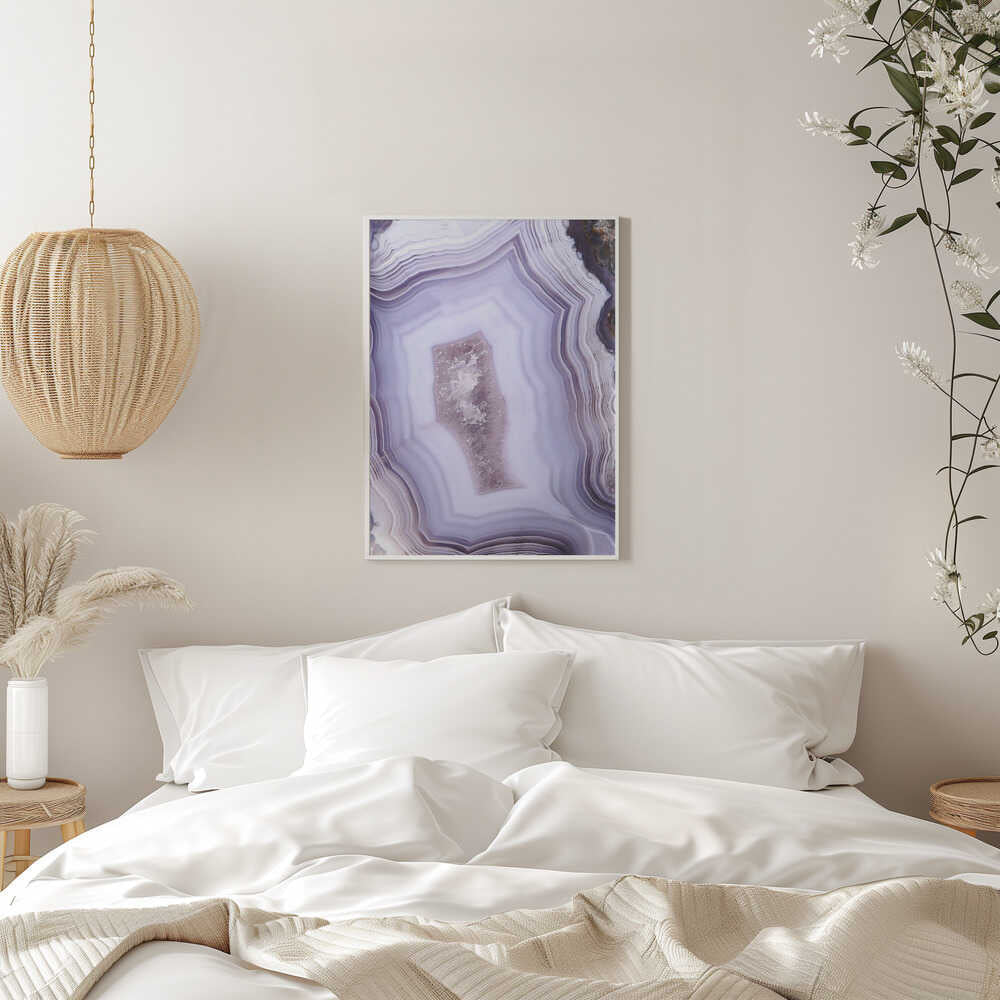 Purple Agate - Stretched Canvas, Poster or Fine Art Print - I Heart Wall Art - Poster Print, Canvas Print or Framed Art Print