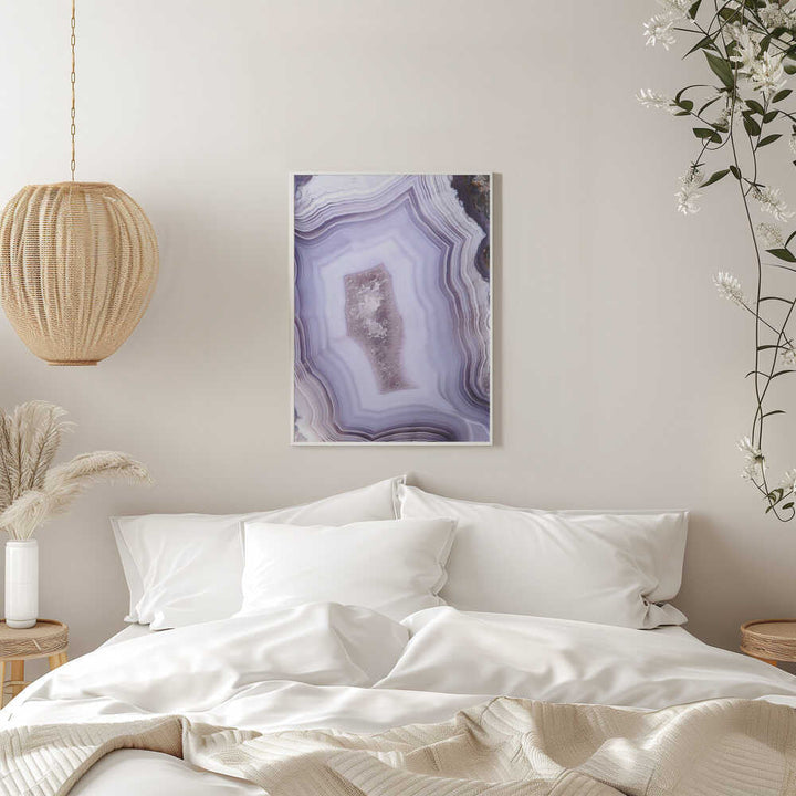 Purple Agate - Stretched Canvas, Poster or Fine Art Print - I Heart Wall Art - Poster Print, Canvas Print or Framed Art Print