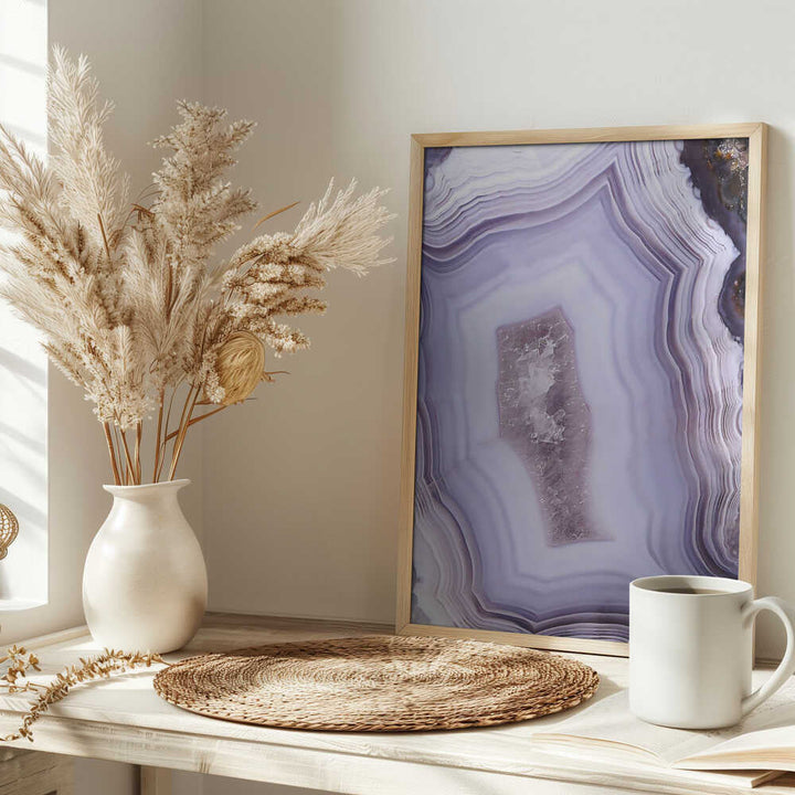 Purple Agate - Stretched Canvas, Poster or Fine Art Print - I Heart Wall Art - Poster Print, Canvas Print or Framed Art Print