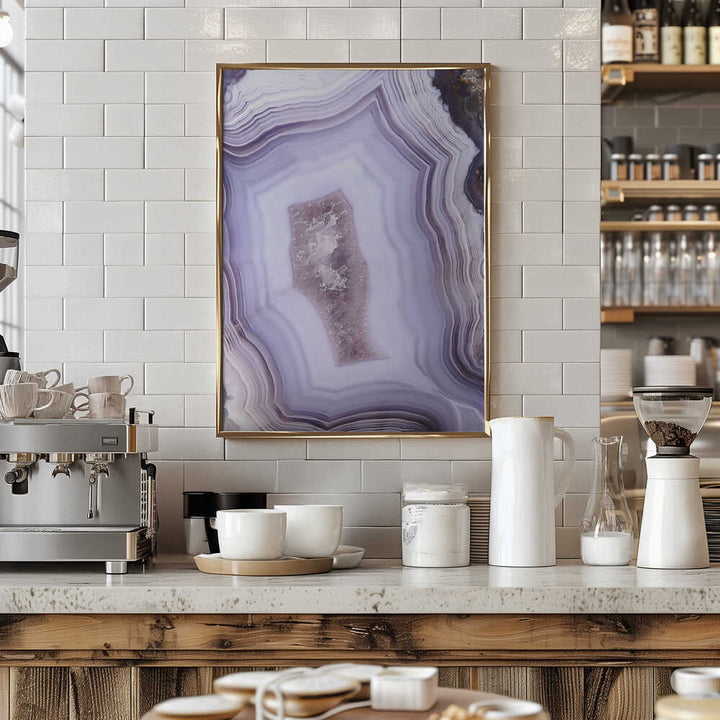 Purple Agate - Stretched Canvas, Poster or Fine Art Print - I Heart Wall Art - Poster Print, Canvas Print or Framed Art Print