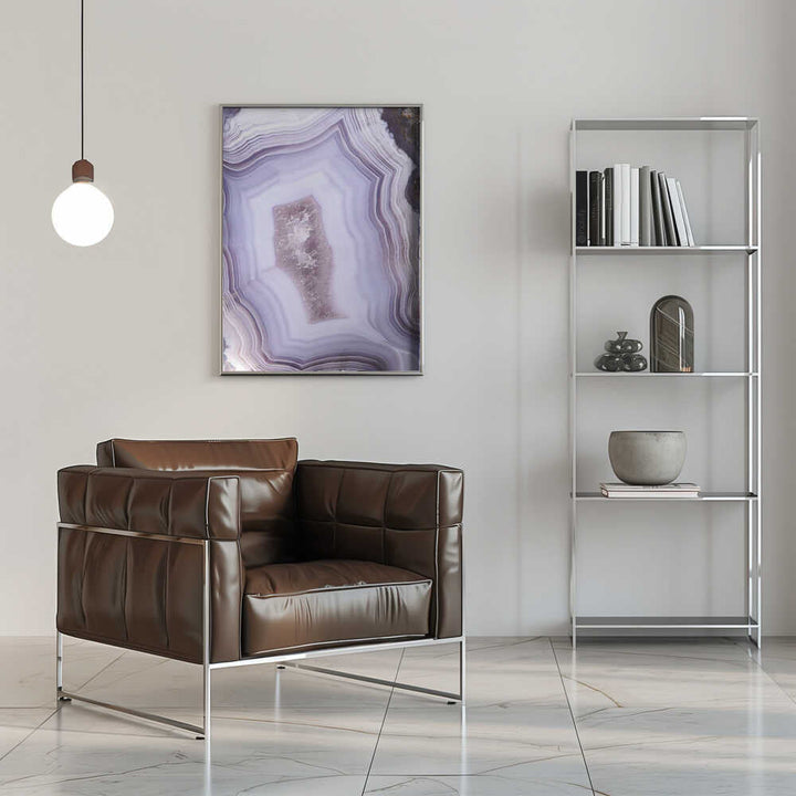 Purple Agate - Stretched Canvas, Poster or Fine Art Print - I Heart Wall Art - Poster Print, Canvas Print or Framed Art Print