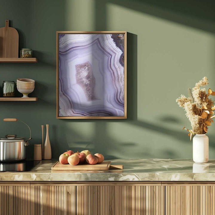 Purple Agate - Stretched Canvas, Poster or Fine Art Print - I Heart Wall Art - Poster Print, Canvas Print or Framed Art Print