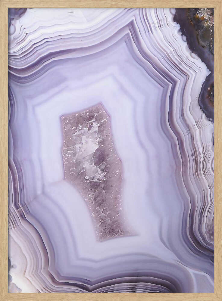 Purple Agate - Stretched Canvas, Poster or Fine Art Print - I Heart Wall Art - Poster Print, Canvas Print or Framed Art Print