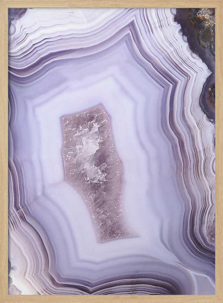 Purple Agate - Stretched Canvas, Poster or Fine Art Print - I Heart Wall Art - Poster Print, Canvas Print or Framed Art Print