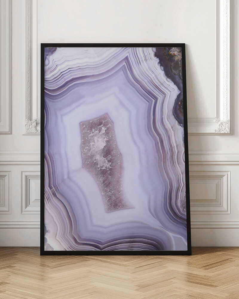 Purple Agate - Stretched Canvas, Poster or Fine Art Print - I Heart Wall Art - Poster Print, Canvas Print or Framed Art Print