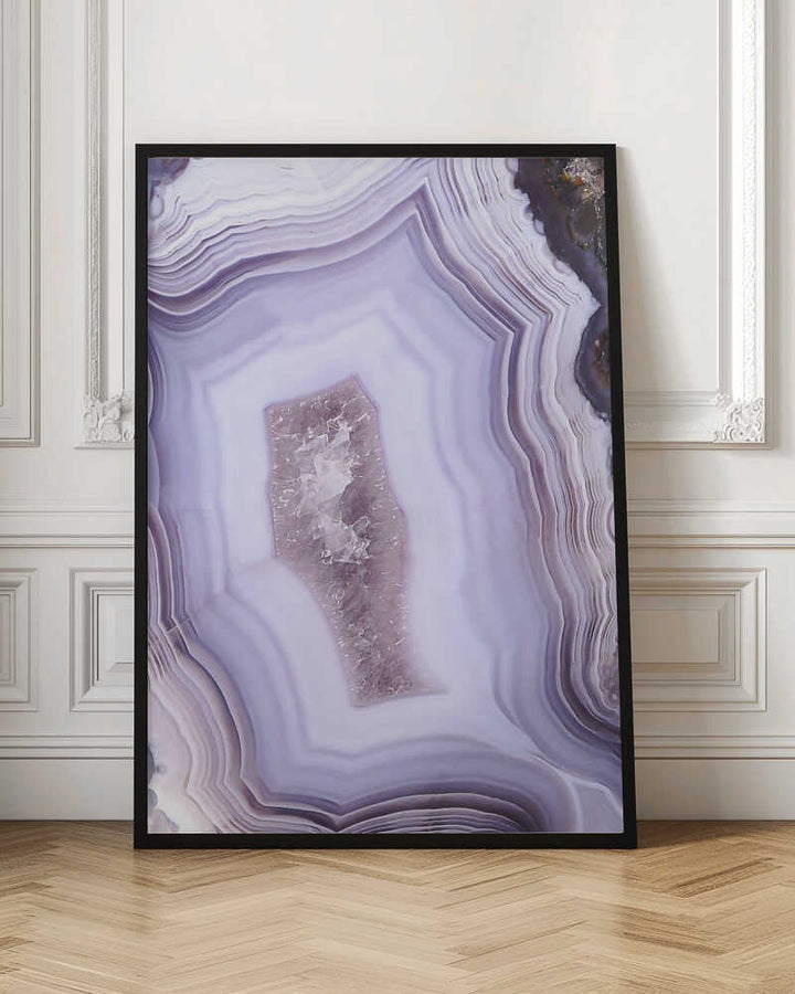 Purple Agate - Stretched Canvas, Poster or Fine Art Print - I Heart Wall Art - Poster Print, Canvas Print or Framed Art Print