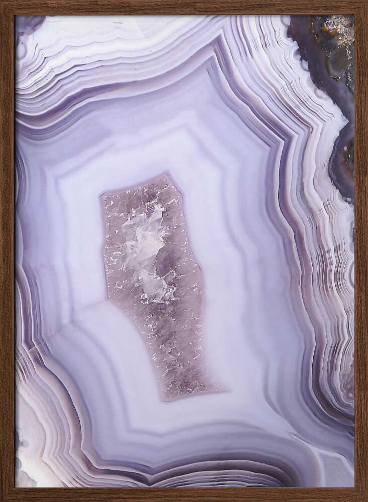Purple Agate - Stretched Canvas, Poster or Fine Art Print - I Heart Wall Art - Poster Print, Canvas Print or Framed Art Print
