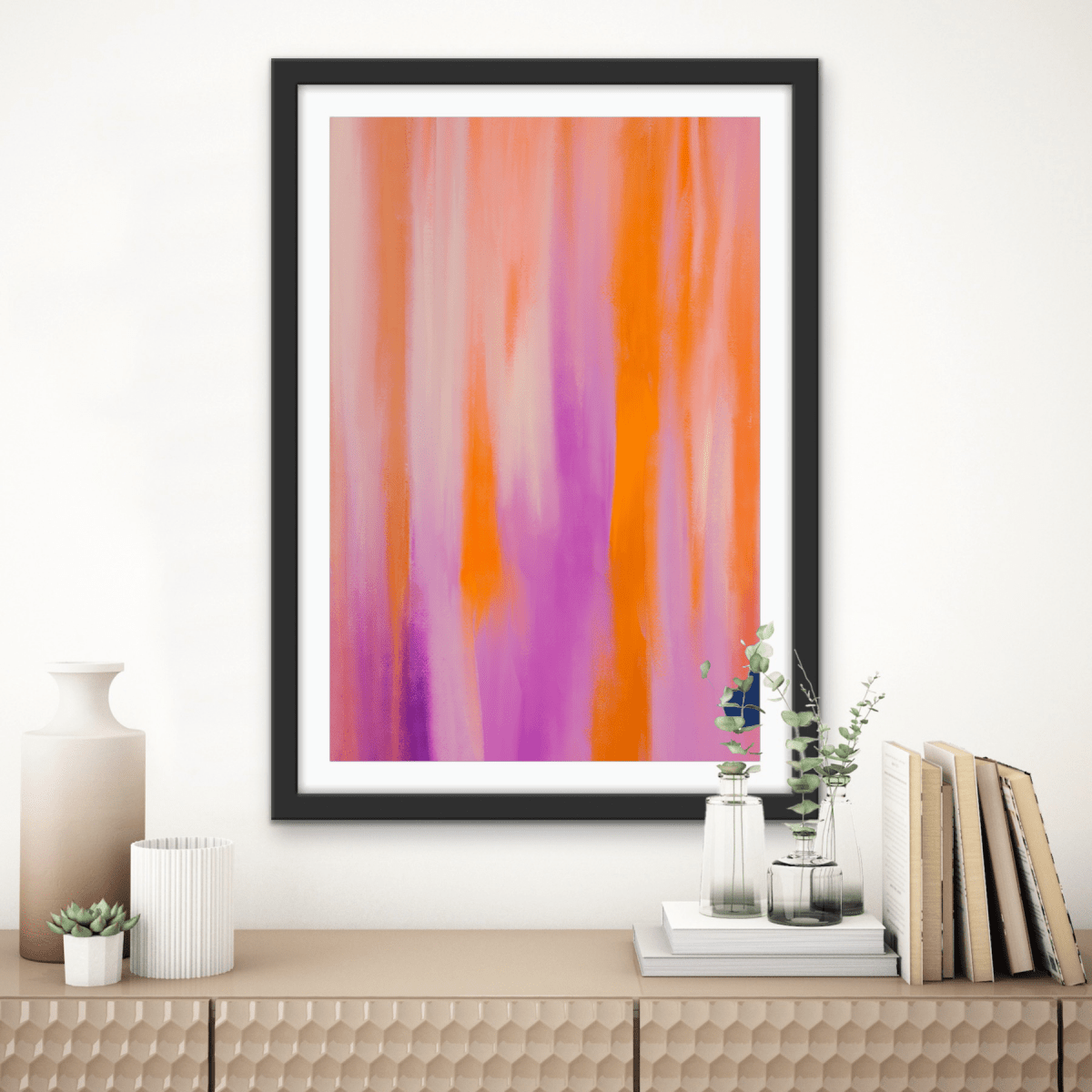 Purple Aura - Abstract Colour Stretched Canvas or Wall Art Print - I Heart Wall Art - Poster Print, Canvas Print or Framed Art Print