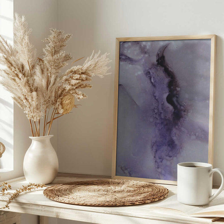 Purple Flow - Stretched Canvas, Poster or Fine Art Print - I Heart Wall Art - Poster Print, Canvas Print or Framed Art Print