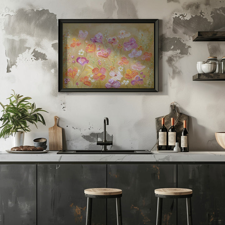Purple Honey Thrive - Stretched Canvas, Poster or Fine Art Print I Heart Wall Art