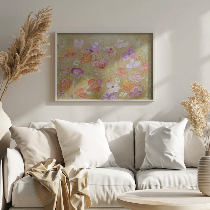 Purple Honey Thrive - Stretched Canvas, Poster or Fine Art Print I Heart Wall Art