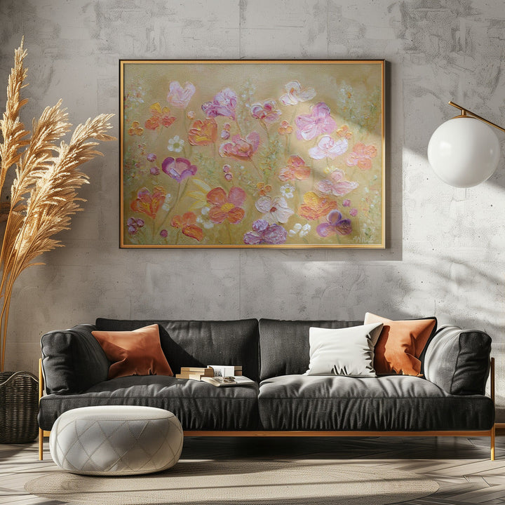 Purple Honey Thrive - Stretched Canvas, Poster or Fine Art Print I Heart Wall Art