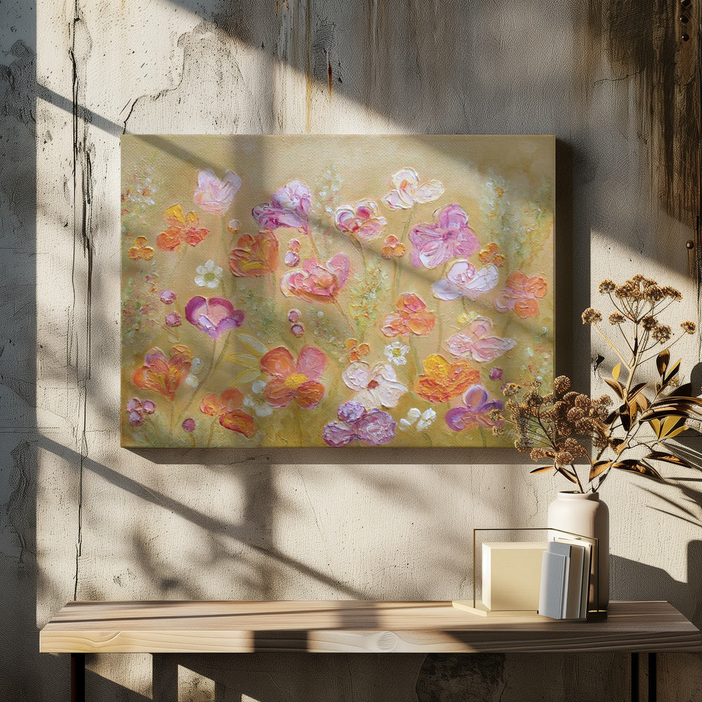 Purple Honey Thrive - Stretched Canvas, Poster or Fine Art Print I Heart Wall Art