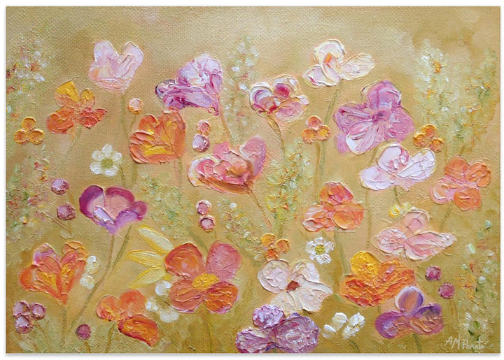 Purple Honey Thrive - Stretched Canvas, Poster or Fine Art Print I Heart Wall Art