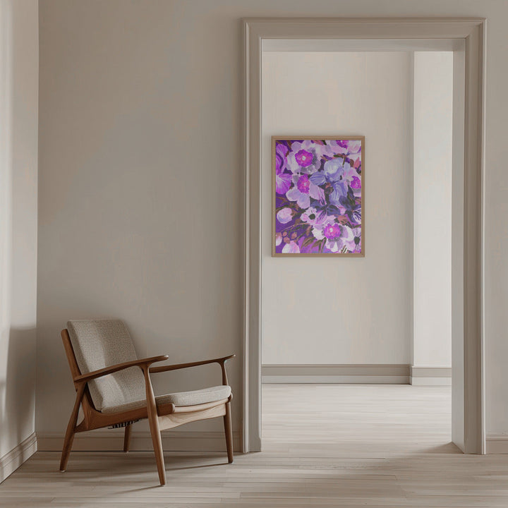 Purple Orchid - Stretched Canvas, Poster or Fine Art Print I Heart Wall Art