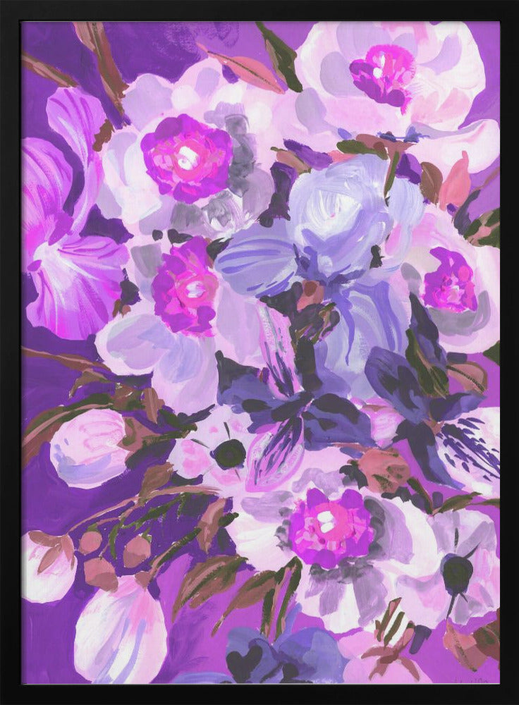 Purple Orchid - Stretched Canvas, Poster or Fine Art Print I Heart Wall Art