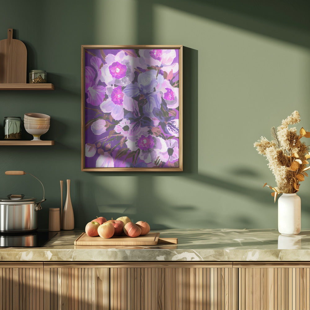 Purple Orchid - Stretched Canvas, Poster or Fine Art Print I Heart Wall Art