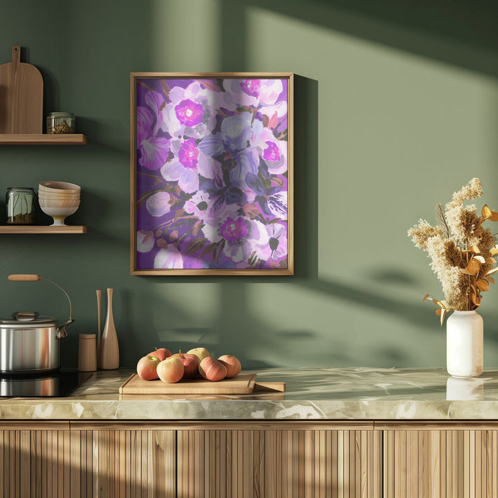 Purple Orchid - Stretched Canvas, Poster or Fine Art Print I Heart Wall Art