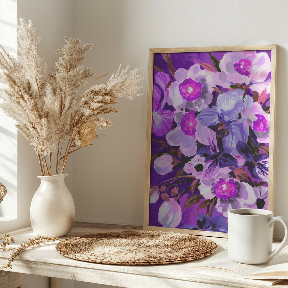 Purple Orchid - Stretched Canvas, Poster or Fine Art Print I Heart Wall Art