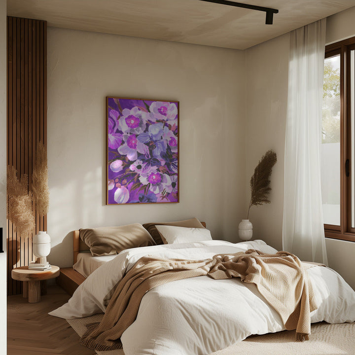 Purple Orchid - Stretched Canvas, Poster or Fine Art Print I Heart Wall Art