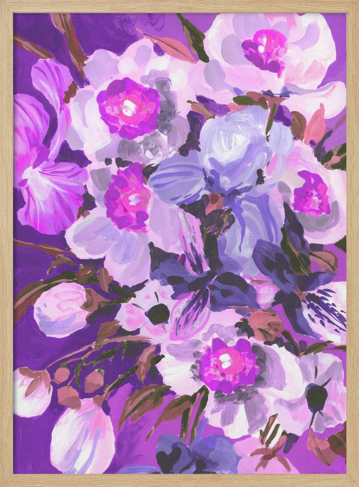 Purple Orchid - Stretched Canvas, Poster or Fine Art Print I Heart Wall Art