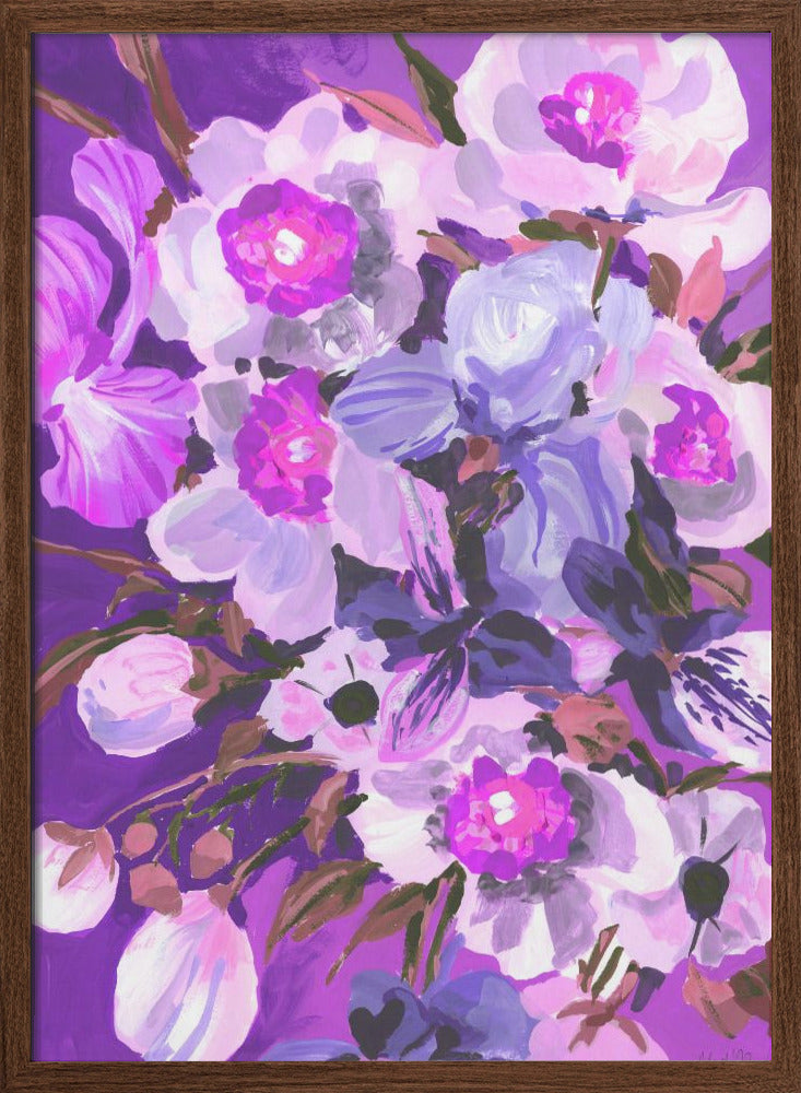 Purple Orchid - Stretched Canvas, Poster or Fine Art Print I Heart Wall Art