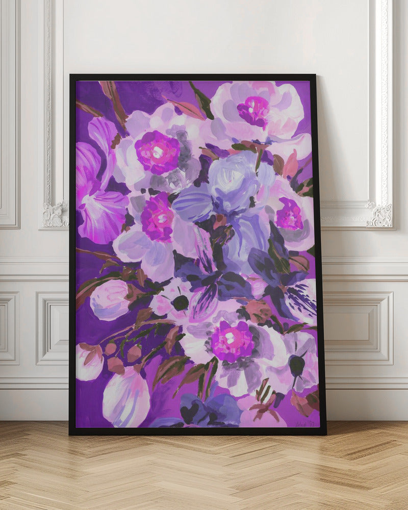 Purple Orchid - Stretched Canvas, Poster or Fine Art Print I Heart Wall Art