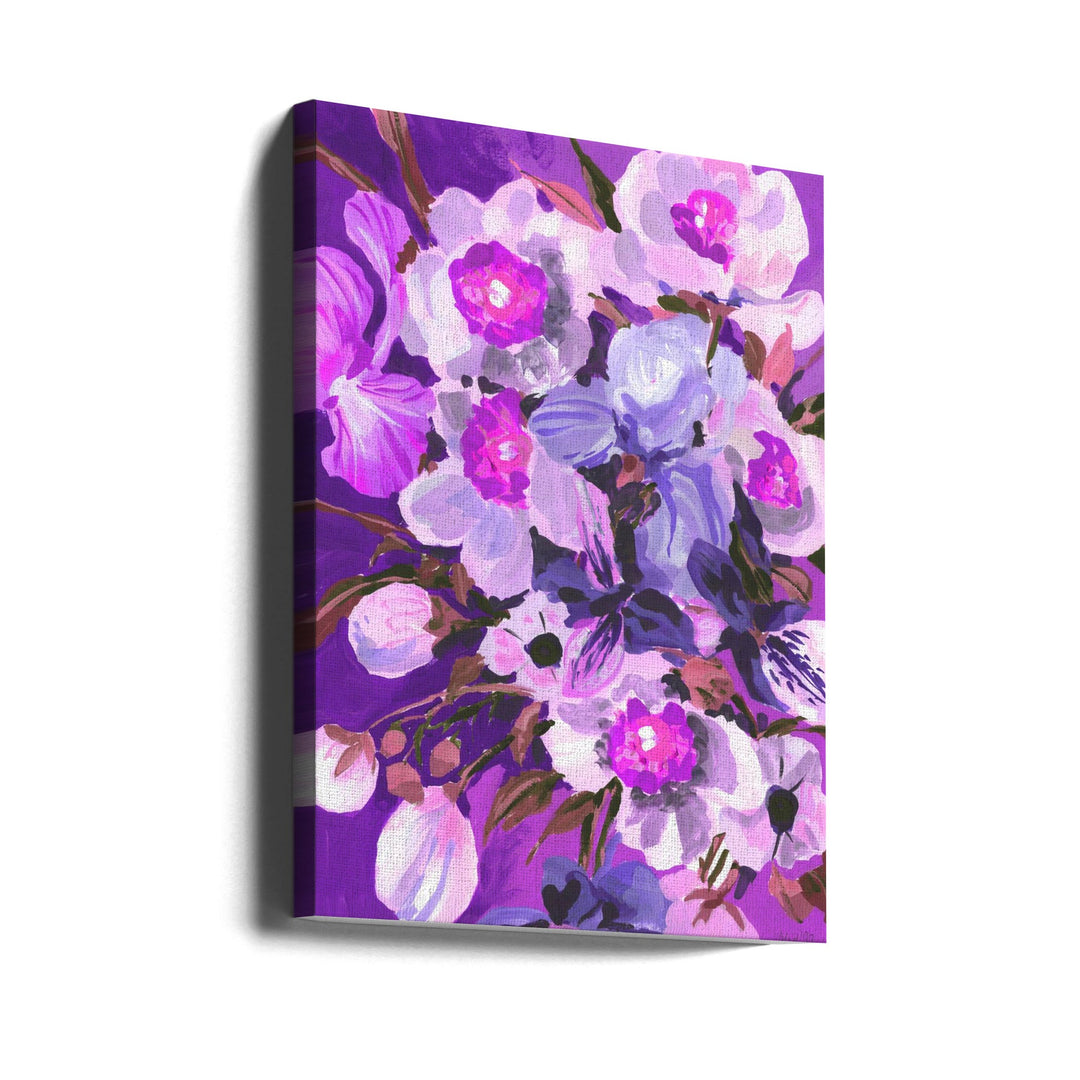 Purple Orchid - Stretched Canvas, Poster or Fine Art Print I Heart Wall Art