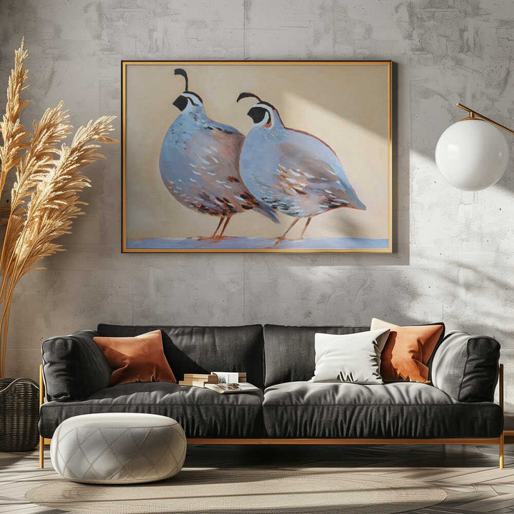Quail 25 - Stretched Canvas, Poster or Fine Art Print - I Heart Wall Art - Poster Print, Canvas Print or Framed Art Print