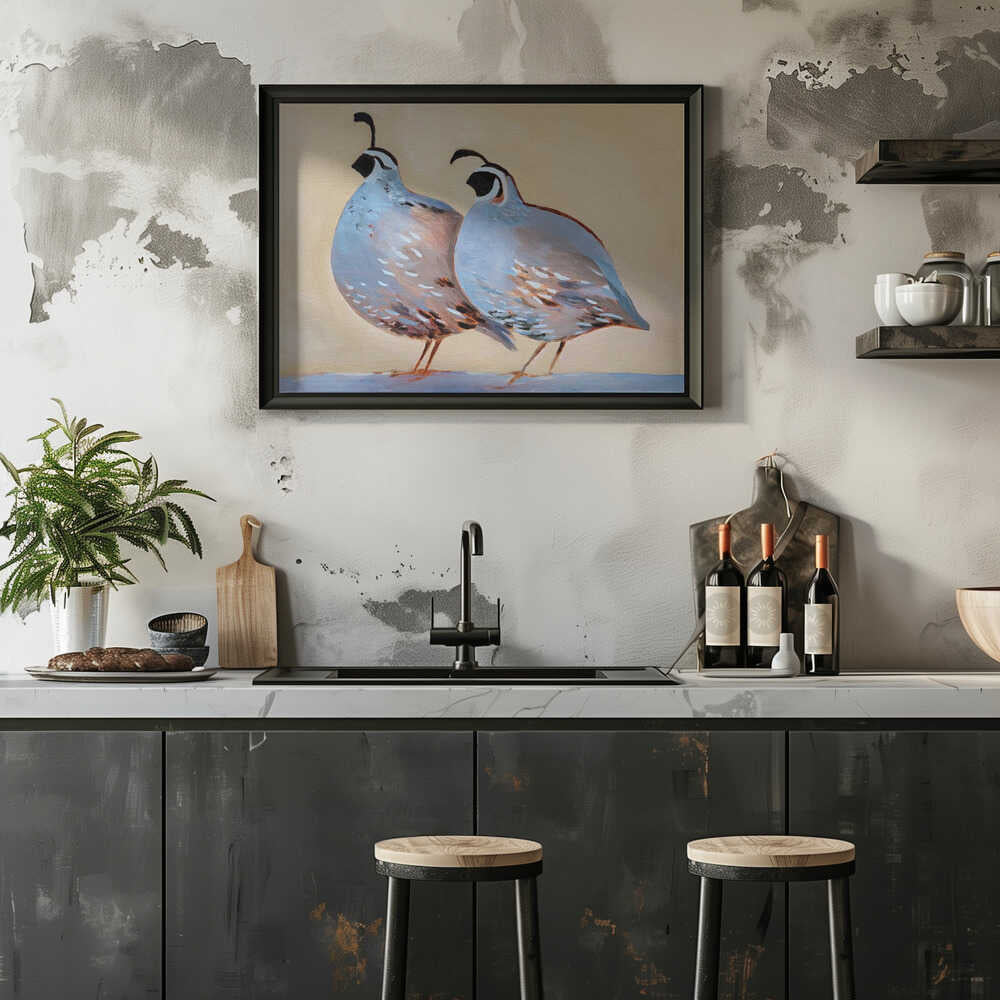 Quail 25 - Stretched Canvas, Poster or Fine Art Print - I Heart Wall Art - Poster Print, Canvas Print or Framed Art Print