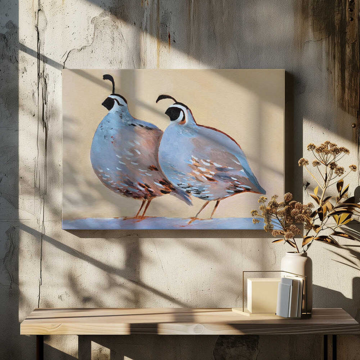 Quail 25 - Stretched Canvas, Poster or Fine Art Print - I Heart Wall Art - Poster Print, Canvas Print or Framed Art Print