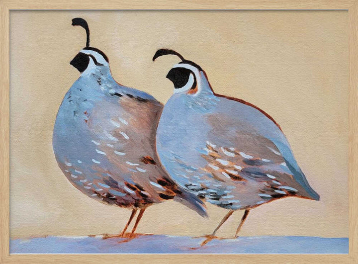 Quail 25 - Stretched Canvas, Poster or Fine Art Print - I Heart Wall Art - Poster Print, Canvas Print or Framed Art Print