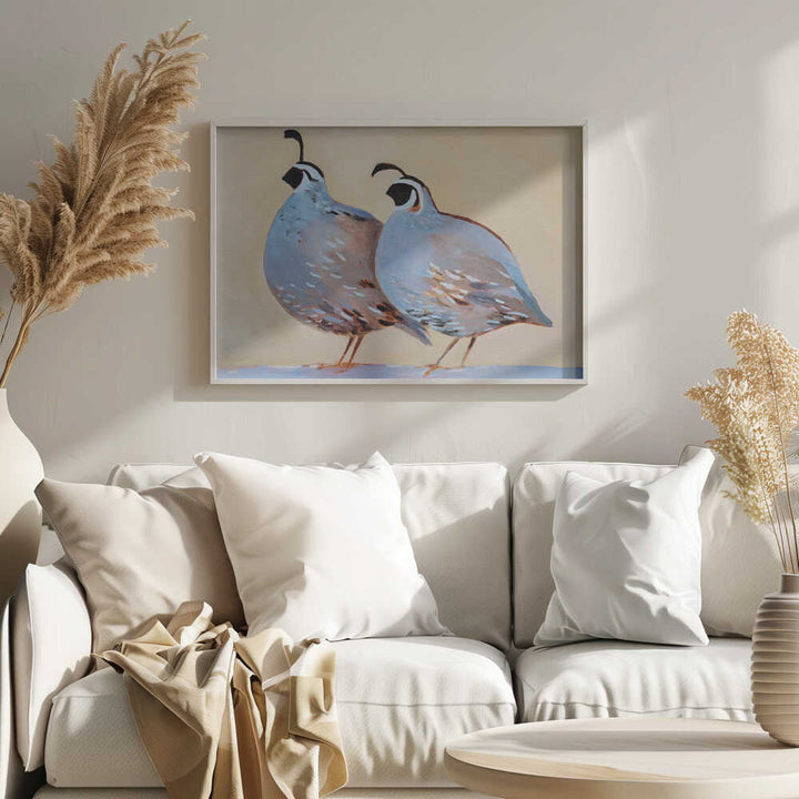 Quail 25 - Stretched Canvas, Poster or Fine Art Print - I Heart Wall Art - Poster Print, Canvas Print or Framed Art Print