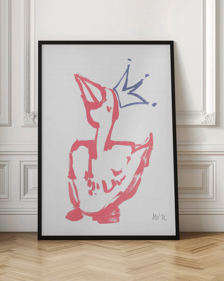Queen Duck Coral - Stretched Canvas, Poster or Fine Art Print I Heart Wall Art