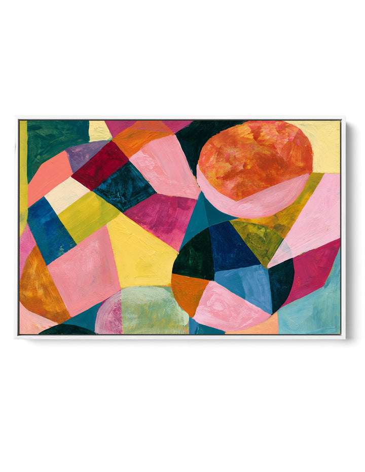 xxxx by IHeartStudio - Colourful Geometric Canvas Print