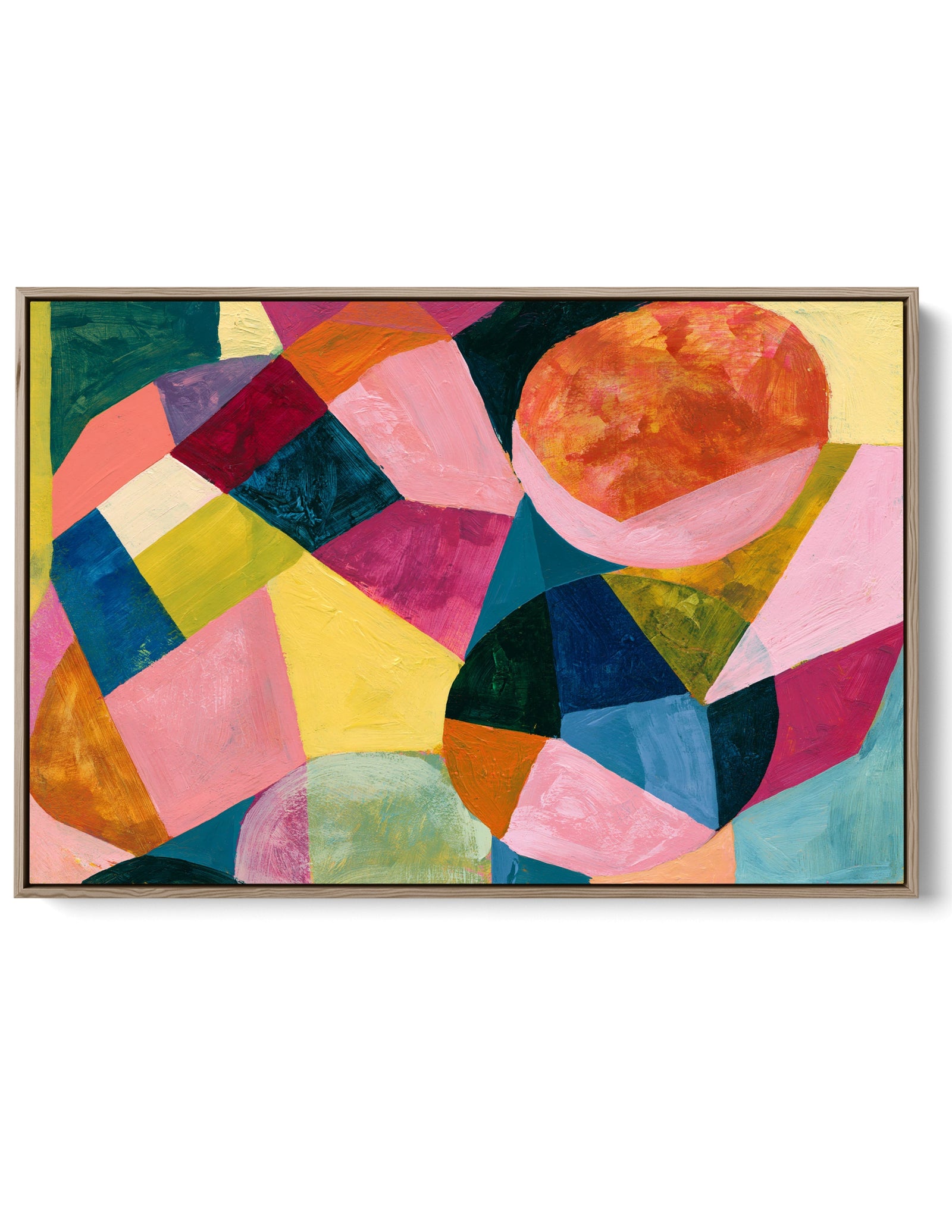 xxxx by IHeartStudio - Colourful Geometric Canvas Print