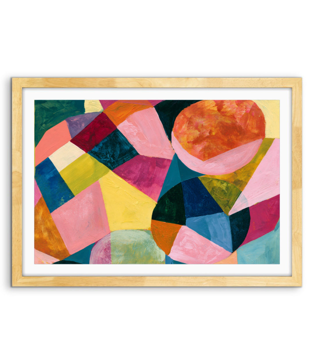 xxxx by IHeartStudio - Colourful Geometric Canvas Print