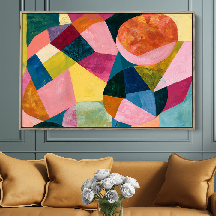 xxxx by IHeartStudio - Colourful Geometric Canvas Print