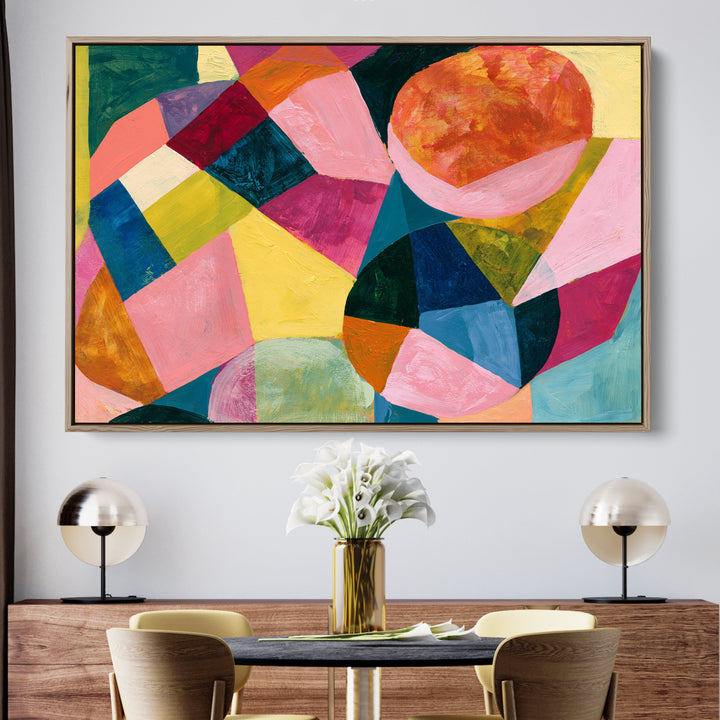 xxxx by IHeartStudio - Colourful Geometric Canvas Print