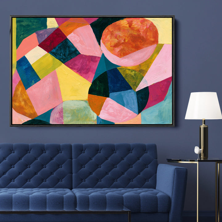 xxxx by IHeartStudio - Colourful Geometric Canvas Print