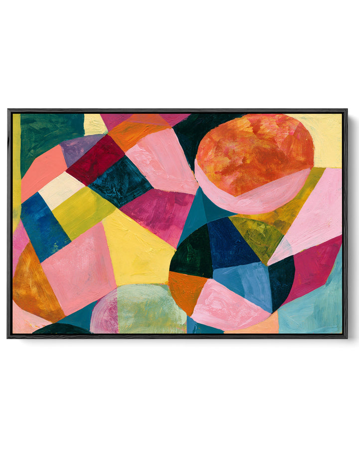 xxxx by IHeartStudio - Colourful Geometric Canvas Print