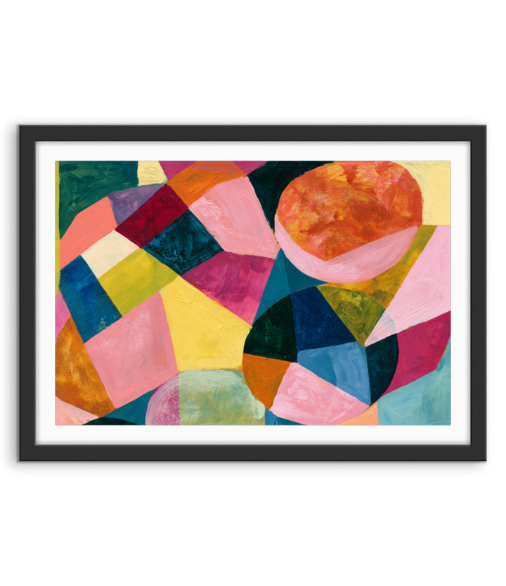 xxxx by IHeartStudio - Colourful Geometric Canvas Print