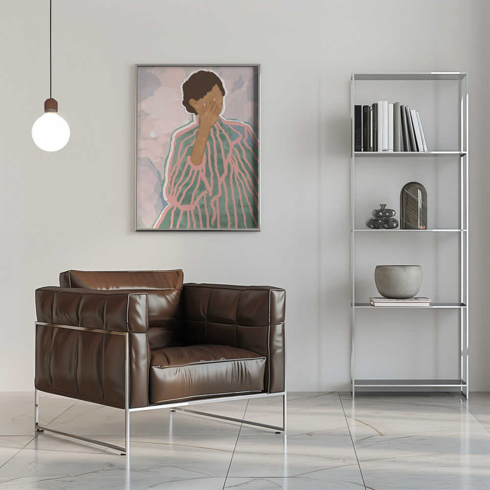 Quiet Moment Stripes - Stretched Canvas, Poster or Fine Art Print - I Heart Wall Art - Poster Print, Canvas Print or Framed Art Print