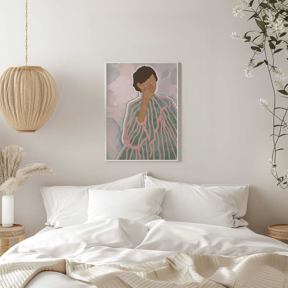 Quiet Moment Stripes - Stretched Canvas, Poster or Fine Art Print - I Heart Wall Art - Poster Print, Canvas Print or Framed Art Print