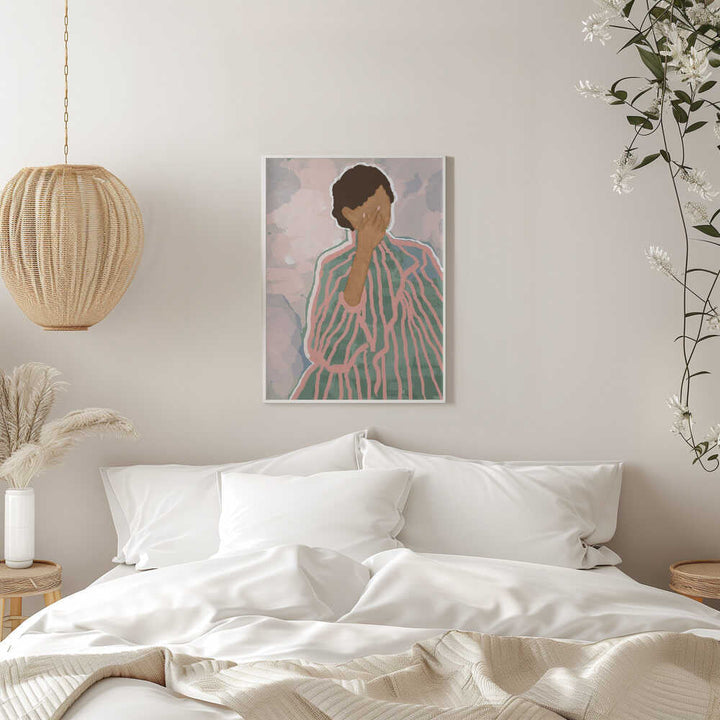 Quiet Moment Stripes - Stretched Canvas, Poster or Fine Art Print - I Heart Wall Art - Poster Print, Canvas Print or Framed Art Print