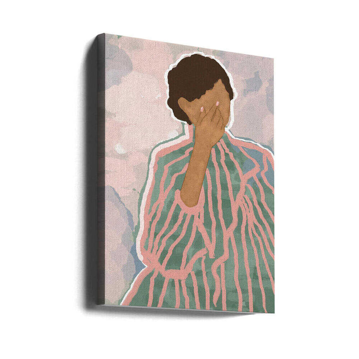 Quiet Moment Stripes - Stretched Canvas, Poster or Fine Art Print - I Heart Wall Art - Poster Print, Canvas Print or Framed Art Print