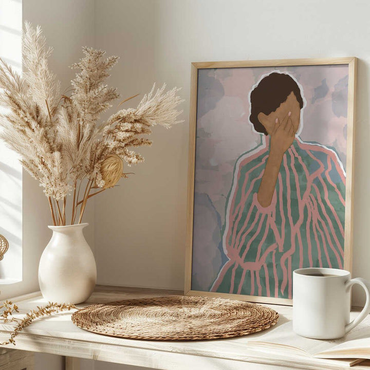 Quiet Moment Stripes - Stretched Canvas, Poster or Fine Art Print - I Heart Wall Art - Poster Print, Canvas Print or Framed Art Print